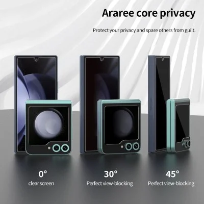 Screen Tempered Glass Samsung Z Flip 6 Core Front Araree - Privacy